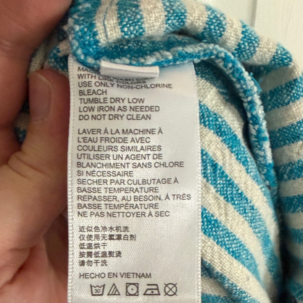 Urban Outfitters Blue and White Striped Jumpsuit Overalls - Picture 4 of 8